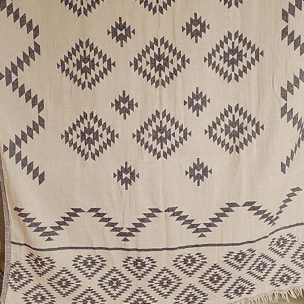 Aelia Anna Natural Pestamel Cotton Beach Bath Towel